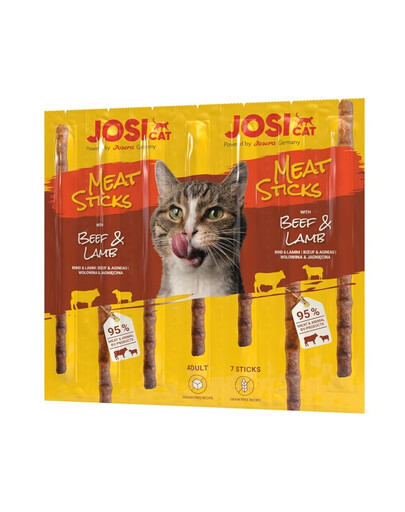 JOSERA JosiCat Meat Sticks s jehněčím a hovězím masem 35g