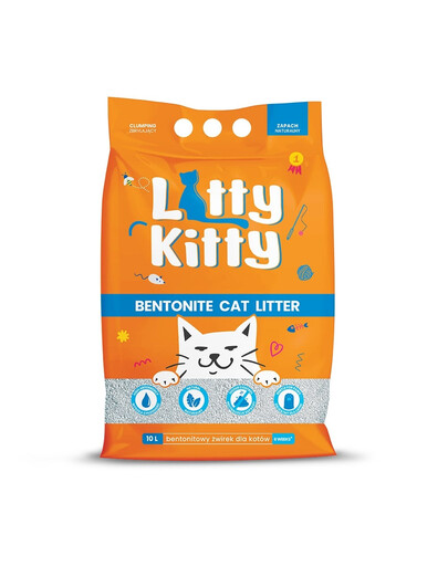 LITTY KITTY Prírodné bentonitové stelivo 10 l (8 kg)