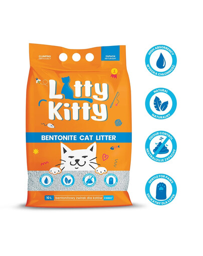 LITTY KITTY Prírodné bentonitové stelivo 10 l (8 kg)