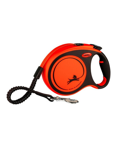 FLEXI Xtreme XS Taśma 3m smycz automatyczna pomarańczowa