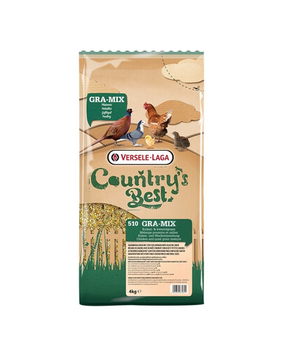 VERSELE-LAGA Country's Best Gra-Mix Chicks&Quail Grain Mix 4kg mieszanka z drobno skruszoną kukurydzą dla kurcząt i przepiórek