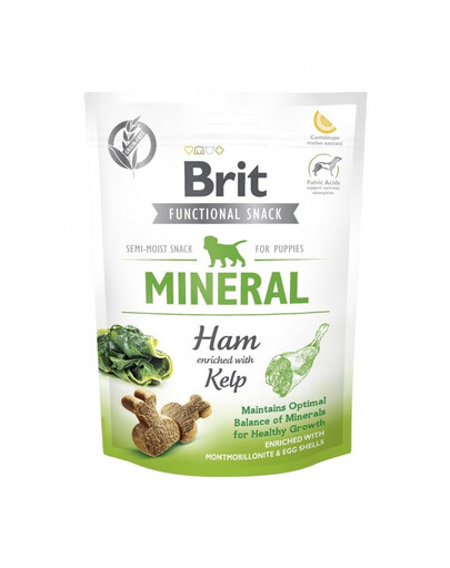 BRIT Care Dog Functional Snack Mineral Ham 150g maškrta so šunkou a riasami pre šteniata