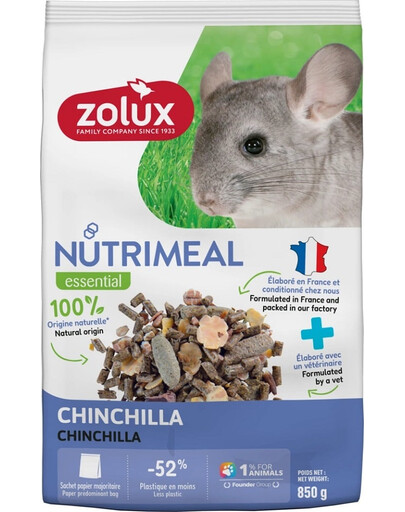 ZOLUX NUTRIMEAL 4 Karma mieszanka dla szynszyli 850 g