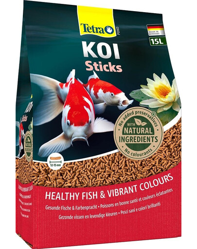 TETRA Pond KOI Sticks 15 L Pokarm dla karpii KOI w oczku wodnym