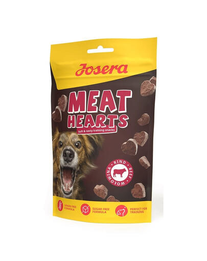 JOSERA Meat Hearts Beef tréningové maškrty s hovädzím mäsom 70g