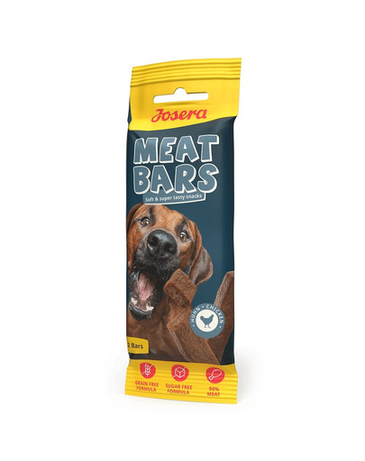 JOSERA Meat Bars Chicken 40 g Sušené maškrty s kuracím mäsom v podobe tyčiniek