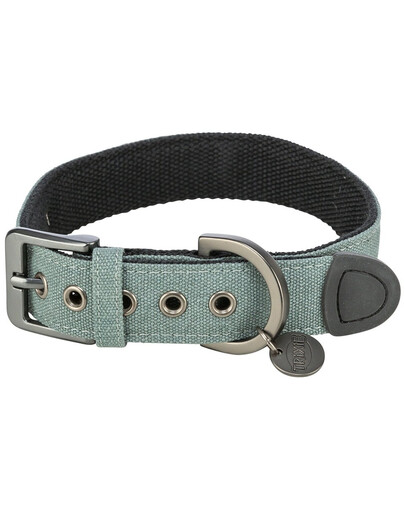 TRIXIE CityStyle obroża bawełna dla psa L–XL: 50–57 cm/35 mm, szałwiow, szeroka