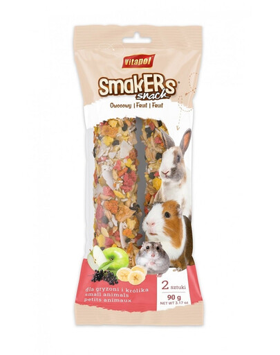 VITAPOL Smakers owocowy dla gryzoni i królika folia 90 g