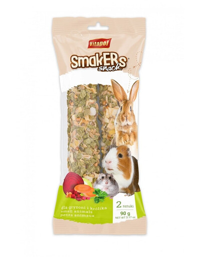 VITAPOL Smakers jabłkowy dla gryzoni i królika folia 90 g