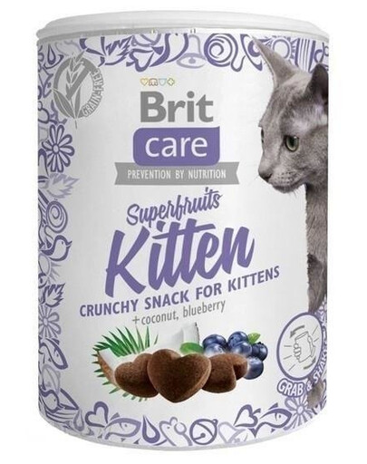 BRIT Care Cat Snack Superfruits Kitten pochúťka pre mačiatka 6x100g