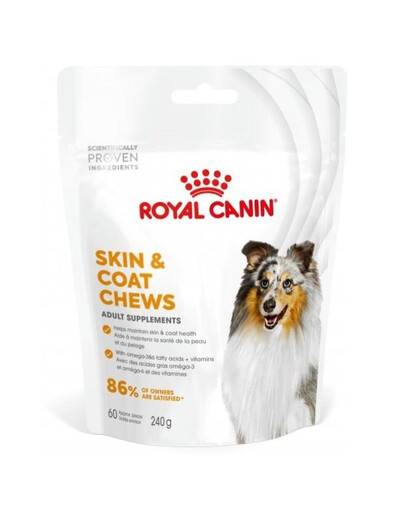 ROYAL CANIN Skin Coat Adult Dog Supplements 240g suplement na zdrowie skóry i sierści dla dorosłych psów