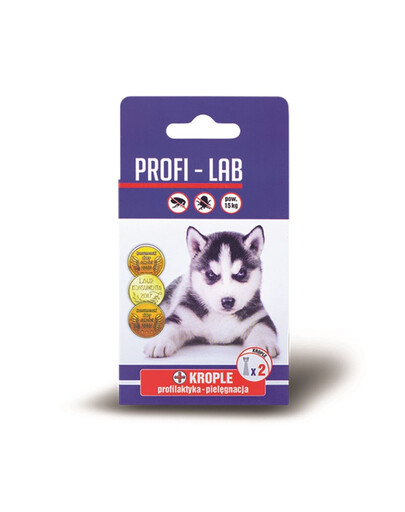 PCHEŁKA Profi-Lab Krople pielęgnacyjne dla psów powyżej 15kg 2 x 1.8ml