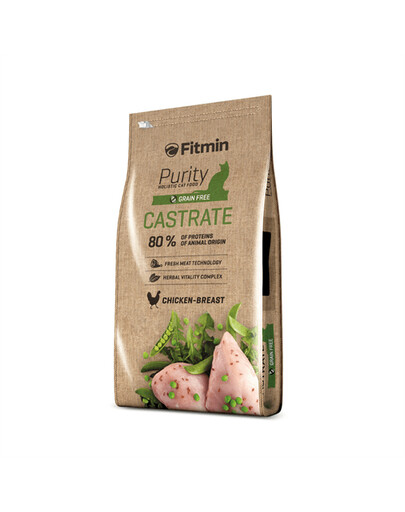 FITMIN Cat Purity Castrate 10 kg + 400g ZADARMO