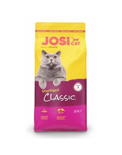 JOSERA JosiCat Classic Sterilised 10 kg + 1,9 kg ZADARMO