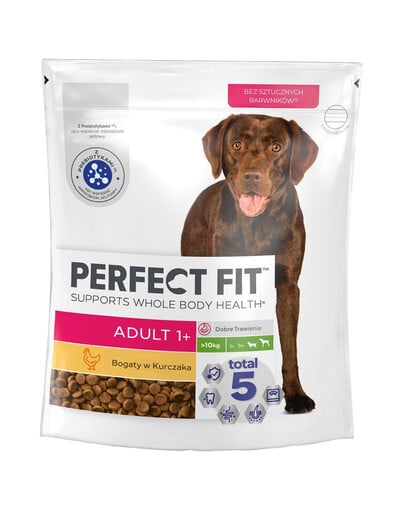 Perfect Fit Adult 1+ Rich in Chicken M/L 825 g granule pre dospelých psov stredných a veľkých plemien 825 g