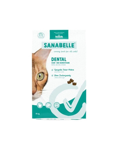 SANABELLE Dental 8 kg dla kotów wspomagająca pielęgnację zębów