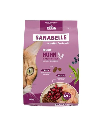 SANABELLE Senior Kurczak 400 g dla dorosłych i starszych kotów