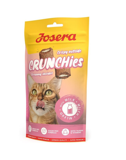 JOSERA Crunchies with Milk 60 g chrupiące przysmaki z mlekiem dla kotów