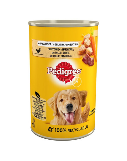 Pedigree Full Life s kuracím mäsom a mrkvou v želé 400 g konzerva pre psov