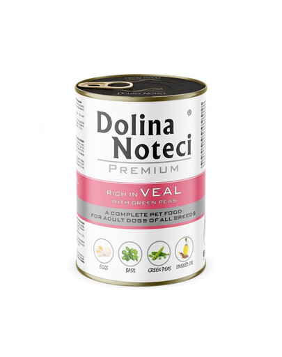DOLINA NOTECI Premium Bogata w cielęcinę z zielonym groszkiem 400 g