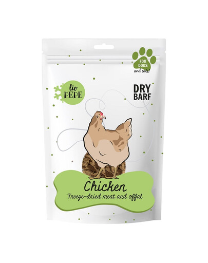 PAKA ZWIERZAKA PEPE Freeze-dried liofilizowane mięso kurze serca 60 g