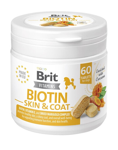 BRIT Vitamins Biotin Skin & Coat Care 120g Doplnok pre psov s biotínom na kožu a srsť
