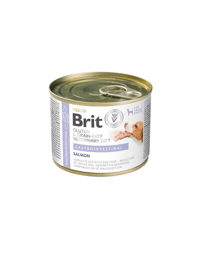 BRIT Veterinary Diet Grain Free Gastrointestinal 200 g łosoś z groszkiem na wrażliwy układ pokarmowy dla psa