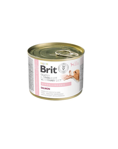 BRIT Veterinary Diet Grain Free Hypoallergenic 200 g losos s hráškom pre psov s potravinovými intoleranciami
