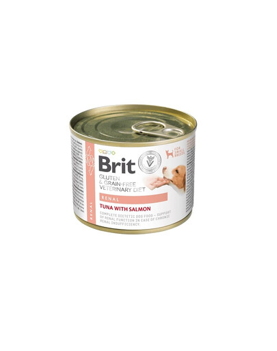 BRIT Veterinary Diet Grain Free Renal 200 g tuniak a losos pre psov so zlyhaním obličiek