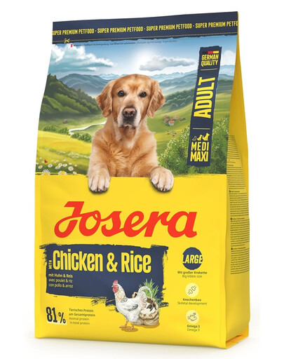 JOSERA Chicken with Rice Adult 3kg lekkostrawna karma dla średnich i dużych ras