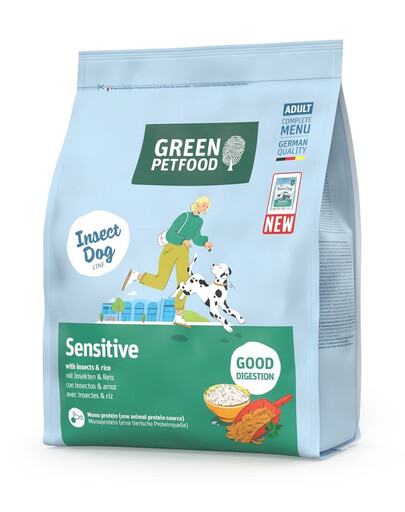 GREEN PETFOOD InsectDog Sensitive 900g dla wrażliwych psów z owadami i ryżem