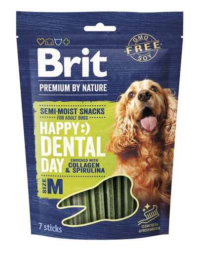 BRIT Premium Dog Dental Semi-moist Snack M 180 g dentálny snack pre malých a stredných psov