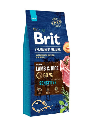 BRIT Premium by Nature Sensitive Lamb 15kg + 3kg s jahňacím mäsom pre citlivé psy