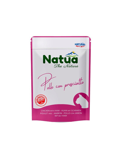 NATUA Natural Kuracie so šunkou v želé pre mačky 70 g