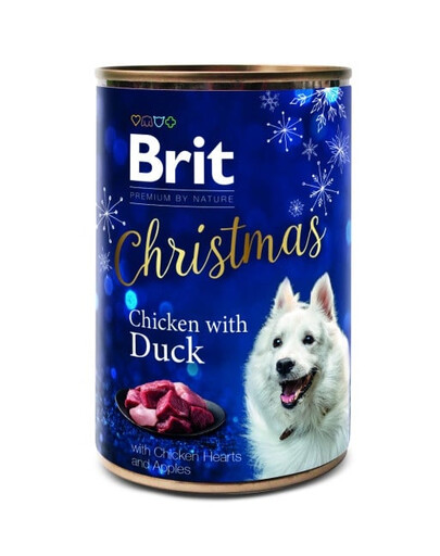 BRIT Premium By Nature Dog Christmas Chicken with Duck 400g s kuracím mäsom a kačicou pre psov