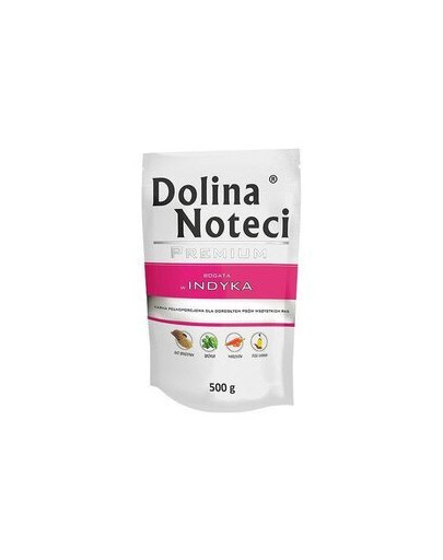 Dolina Noteci Premium taška pre psov s morčacím mäsom 500 g