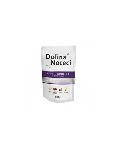 DOLINA NOTECI Premium bohatá na králika s brusnicami 500 g