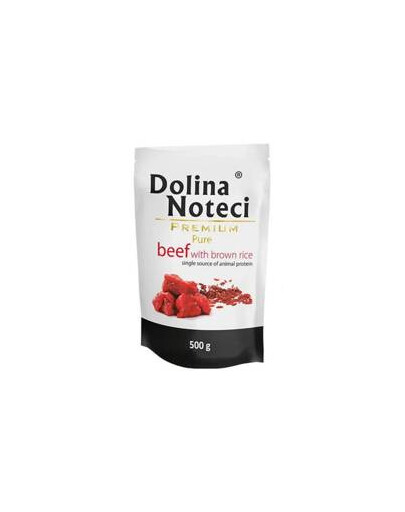 Dolina Noteci doypack čisté hovädzie s ryžou 500g - krmivo pre dospelých psov 500g