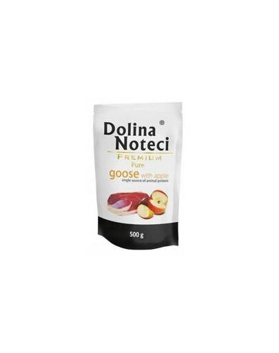 Dolina Noteci doypack čistá hus s jablkom 500 g - mokré krmivo pre dospelých psov, 500 g