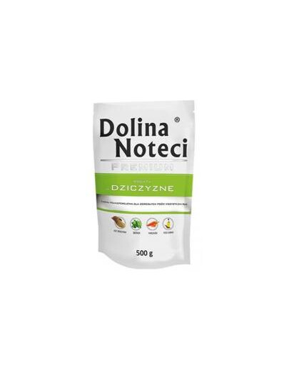 Dolina Noteci Premium Rich in Game 500g - mokré krmivo pre dospelých psov, zverina 500g