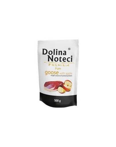 Dolina Noteci Premium Pure Goose with Apple 500 g - mokra krama dla psa pure gęś z jabłkiem 500g