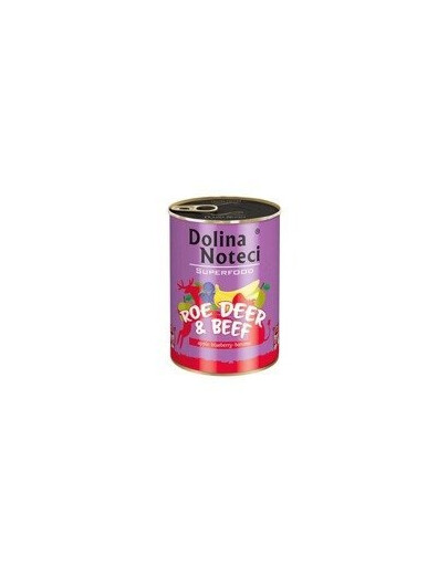 Dolina Noteci Superfood Konzerva z diviny a hovädzieho mäsa pre psov 800 g