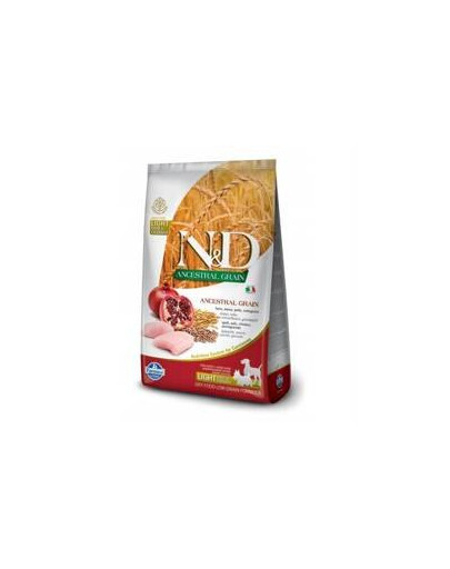 Farmina N & D Low Grain Dog Light Medium & Maxi Chicken & Pomeg 12 kg