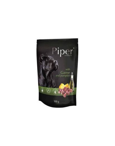 Piper doypack so zverinou a tekvicou 500g - mokré krmivo pre dospelých psov stredných a veľkých plemien, 500g