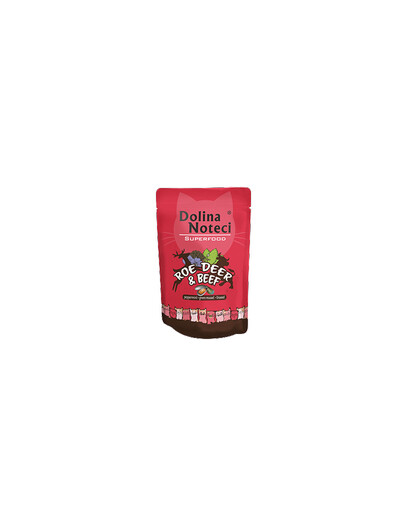 Dolina Noteci SUPERFOOD 85g - mokré krmivo pre mačky Divina a hovädzie mäso 85g