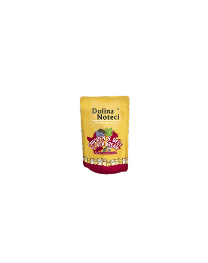 Dolina Noteci SUPERFOOD 85g - mokré krmivo pre mačky Kuracie, hovädzie a treska 85g