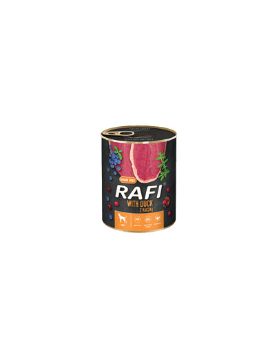 Rafi mokré krmivo pre psov kačica, čučoriedka a brusnica 800 g