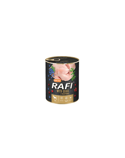 Rafi Dogs Konzervy prepelica, čučoriedky a brusnice 800g