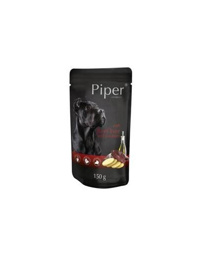 Piper bag pre psov veľkých plemien s hovädzou pečeňou a zemiakmi 150 g