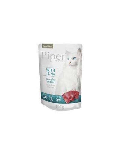 Piper bag pre dospelé sterilizované mačky s tuniakom 100 g